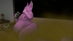 3d beans bloated champa dragon_ball eating fart fat gassy moobs mrrainbow source_filmmaker tagme