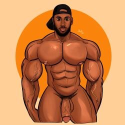 abs african african_male biceps big_chest big_cock big_pecs big_penis blueboybara bulging_biceps dark-skinned_male dark_skin flaccid flaccid_penis huge_chest huge_cock huge_pecs huge_penis looking_at_viewer male male_only melanin muscle_growth muscles muscular muscular_male onlyfans_model pecs real_person simon_james smooth_skin snapback thick_thighs uncut veiny_penis