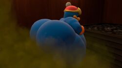 3d balls big_butt chubby fart fat_ass king_dedede kirby_(series) mrrainbow nintendo overweight source_filmmaker sweat tagme