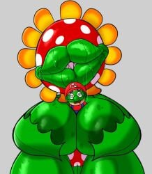 anthro babyhunt4 breasts giant kiss_mark kissing lips mario mario_(series) nintendo petey_piranha super_mario_sunshine tagme tall