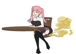 ass_visible_through_thighs breasts cute eyes_closed fart fart_cloud fart_fetish farting fire_emblem fire_emblem:_three_houses fully_clothed garreg_mach_monastery_uniform gift_art hilda_valentine_goneril large_breasts oddtenn panties pantyshot pantyshot_(sitting) pink_hair red_panties straining tenuousoddity white_background yoshizilla