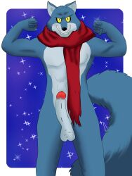 bergamo dani_(artist) dragon_ball dragon_ball_super furry male_only muscles nude penis solo solo_male wolf yiff