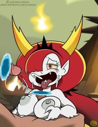 big_breasts cum female hekapoo ilpanza naked nude paizuri partial_male penis portal star_vs_the_forces_of_evil straight tagme