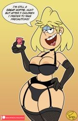 accurate_art_style big_ass big_breasts condom female female_only ilpanza naked nude rita_loud the_loud_house