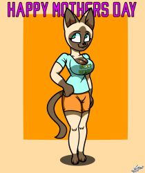 felid feline female milf mother mothers_day oc siamese siamese_cat yel90nety