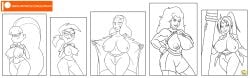 5girls big_ass big_breasts coat crossover female female_only flashing_breasts gravity_falls hulk_(series) ilpanza jacket lineart marvel marvel_comics milf mother multiple_girls nipples open_coat open_jacket pacifica_northwest presenting presenting_breasts priyanka_maheswaran seductive she-hulk shion_(tensei_shitara_slime_datta_ken) shirt shirt_lift shirt_up showing_breasts smile standing steven_universe straight_hair teeth tensei_shitara_slime_datta_ken the_fairly_oddparents vicky_(fairly_odd_parents)