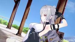 3d aaa_(hasmk2) animal_penis animated bronya_zaychik bronya_zaychik_(silverwing:_n-ex) hasmk2 honkai_impact_3 honkai_impact_3rd horsecock long_hair mp4 no_sound sliver_hair tagme video zoophilia