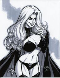 2023 chaos_comics coffin_comics curvaceous curvy_body death_(personification) female female_only goddess grim_reaper hi_res huge_breasts lady_death long_hair queen_of_the_dead scott_dalrymple voluptuous voluptuous_female white_hair white_skin