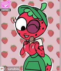 1girls 2018 animated anthro breasts cartoon_network commission digital_media_(artwork) dildo drupe female female_focus flora_fauna food food_creature fruit humanoid norehana_art ok_k.o.!_let's_be_heroes paizuri plant pussy sex solo_focus straight strawberry titjob uncensored