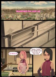 boruto:_naruto_next_generations comic english_text naruto naruto_(series) nyxworks page_1 sakura_haruno sarada_uchiha valentine's_day