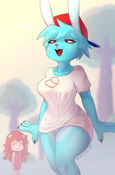 ... 2girls anthro big_thighs black_eyes blue_body blue_hair boyfriend_(friday_night_funkin) breasts darkhat_dlt female female_boyfriend_(friday_night_funkin) female_only feminization friday_night_funkin furry genderswap_(mtf) girlfriend_(friday_night_funkin) happy_tree_friends no_panties no_shoes pussy_hair rabbit rabbit_ears rabbit_humanoid red_hat rule_63 sharp_claws shirt_only signature smiling tagme white_shirt