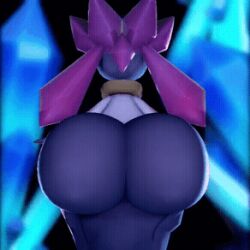 1girls 3d animated annoyed ass bottom_heavy diancie female huge_ass looking_back_at_viewer oakensfm pokémon_(species) pokemon pokemon_xy smacking_ass smile solo_female solo_focus surprised woodworksfm