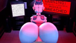 1girls 3d 3d_(artwork) 3d_model ambiguous_penetration animated ballora ballora_(fnafsl) big_ass blue_hair doggy_style five_nights_at_freddy's five_nights_at_freddy's:_sister_location fnaf huge_ass oakensfm partially_clothed pov scottgames sister_location white_body woodworksfm