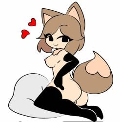 black_eyes cat_ears cat_tail catgirl cathie_(friday_night_funkin) cathie_(rivergravidade) colored colored_sketch friday_night_funkin naked pillow rivergravidade tagme