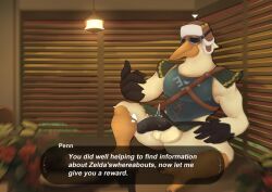 acario anthro avian english_text male male_only nintendo penn_(legend_of_zelda) solo solo_focus tears_of_the_kingdom text the_legend_of_zelda