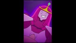 adventure_time animated crown female female_focus finn_the_human hair looking_at_viewer mrcbleck no_sound pink_hair pink_skin pov princess_bubblegum royalty sex smile tiara vagina vaginal_penetration vaginal_sex video