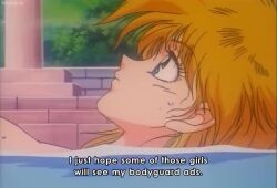 1990s_(style) 1boy 1girls animated bathing blonde_hair blue_eyes braid breasts english_subtitles female holding japanese_voice_acting long_hair male mp4 naked nipples nude nude_female_clothed_male princess_minerva retro_artstyle screencap sound subtitled underwater video voice_acted