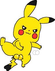 cosplay_pikachu female female_only feral feral_only heart kicking martial_arts nintendo pikachu plump_labia pokémon_(species) pokemon puffy_maker pussy spread_legs tail transparent_background watermark yellow_fur yellow_skin