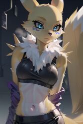renamon from digimon by shennyyou