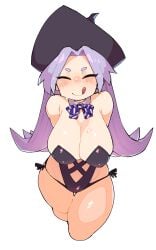 character_request copyright_request huge_breasts masha skimpy_clothes witch witch_hat