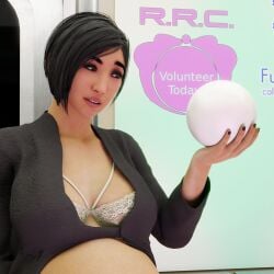 3d bloated_belly egg ovinaxu pregnant