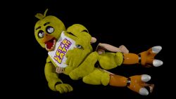 animatronic anon avian bird chica_(fnaf) chicken chicken_girl classic_chica_(fnaf) eyes_rolling_back female five_nights_at_freddy's from_behind_position fur galliform gallus_(genus) human looking_pleasured lying machine male male/female mammal on_side phasianid robot scottgames sex yellow_body yellow_fur