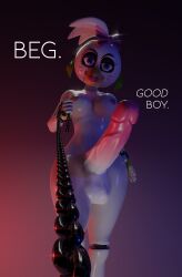 1futa 3d animatronic beak begging belly_button big_thighs blender blender_(software) bow bracelets breasts chained chains chica_(fnaf) domination earrings enormous_penis erection eyeshadow femdom fingerless_gloves fit five_nights_at_freddy's five_nights_at_freddy's:_security_breach futa_only futadom futanari giant_penis glamrock_chica_(fnaf) gloves good_boy gradient_penis green_earrings green_fingerless_gloves green_gloves hand_on_leash hi_res holding_chain large_penis leash leash_pull leashed leashed_pov lemonugs looking_at_viewer looking_down_at_viewer massive_penis mouth_closed naked nude perspective photoshop pink_bow pink_lipstick pov pov_eye_contact pov_sub purple_eyes robot shiny_skin simple_background spiked_bracelet submissive_pov text veiny_penis white_body