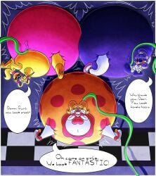 3girls air_inflation animatronic ass_inflation baby_(fnafsl) ballora ballora_(fnafsl) circus_baby circus_baby_(fnaf) female female_only five_nights_at_freddy's five_nights_at_freddy's:_sister_location fnaf horny hose hose_inflation huge_ass inflation inflation_fetish multiple_girls panties scottgames scrumdiddlypop sister_location toy_chica_(fnaf) wide_hips