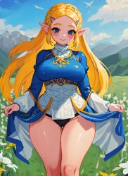 princess zelda from breath of the wild by mabi ai