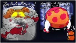 2girls animatronic baby_(fnafsl) big_ass big_breasts bottom_heavy circus_baby circus_baby_(fnaf) closet clown clown_girl drooling five_nights_at_freddy's five_nights_at_freddy's:_sister_location heavy_bottom huge_belly hungry imminent_vore mawshot obese panties robot robot_girl saliva scottgames sister_location tongue_out wide_hips