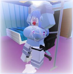 1girls 3d ball_gag bondage cat_ears cum? female gag gagged general puri_(youtuber) roblox roblox_avatar roblox_puri rubyhappysus self_upload solo tagme vibrator youtube youtuber