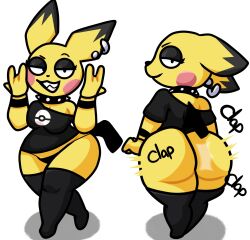 pichu from pokemon by lewdewott