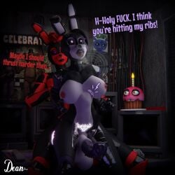 1:1 3d abdominal_bulge absurd_res anal anal_sex animal_genitalia animal_penis animatronic anthro athletic_futanari balls belly_bulge big_balls big_bulge big_penis black_body black_lips black_lipstick black_sclera black_skin bonnie_(fnaf) bored breasts bulge collar cupcake_(fnaf) deanshornies deep_penetration duo english_text equine_genitalia equine_penis fan_character female five_nights_at_freddy's furry futa_on_futa futanari genitals hi_res intersex intersex/intersex machine office penetration penis piercing pubic_tattoo purple_eyes red_body red_hair red_skin rktzxq robot robot_girl roxy_(rktzxq) scottgames tattoo text tongue tongue_out willow_(deanshornies)