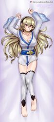 1girls alternate_costume blonde_hair breasts cleavage corrin_(fire_emblem) corrin_(fire_emblem)_(female) dakimakura_(medium) dakimakura_design female female_only fire_emblem fire_emblem_fates hocen japanese_clothes kimono large_breasts nintendo red_eyes solo