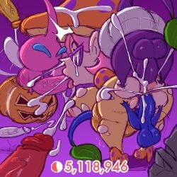 1girls anal anal_sex balls blue_pikmin breasts brittany_(pikmin) cum cum_in_ass cum_in_mouth cum_in_pussy cum_inside cum_out_nose facefuck gameplay_mechanics halloween halloween_costume high_heels jack-o'-lantern k multiple_boys mushroom oral oral_sex penis pikmin pikmin_(species) pikmin_3 pikmin_bloom pink_hair pointy_nose purple_pikmin rape red_pikmin ripped_clothing sixsome skitterleaf small_but_hung surrounded thighs tongue_out torn_pantyhose white_pikmin winged_pikmin worried yellow_pikmin