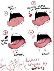 female male male_only mouth_fetish simple_background spanish_text text thekuky tongue tongue_out tutorial white_background