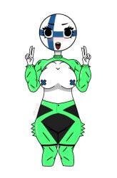 1girls breachka breast breasts_out country countryhumans countryhumans_girl female_only finland finland_(countryhumans)