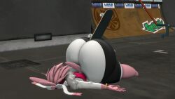 3d anthro big_ass bubble_butt dumptruck_ass femboy huge_ass kingofthekabuto large_ass male object_between_ass on_ground pokémon_(species) pokemon pokemon_(species) skateboard sylveon thick_thighs wide_hips