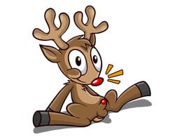 anthro christmas cute male reindeer rudolph rudolph_the_red-nosed_reindeer solo_male tagme toony toony_expression