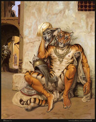 anthro feline fur furry kamui male muscles nude the_pelt_merchant_of_cairo tiger