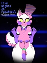 1futa anthro breasts five_nights_at_freddy's five_nights_at_fuzzboob's funtime_fox_(fuzzboobs) furry futa_only futanari glazed_(artist) hat nude_futanari penis source_request