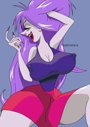 big_ass big_breasts big_butt disney disney_villains madam_mim milf the_sword_in_the_stone witch yuracomics