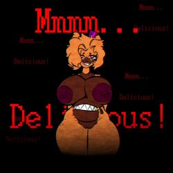 big_breasts chubby chubby_female female five_nights_at_freddy's five_nights_at_freddy's_4 fredbear_(fnaf) huge_breasts huge_thighs nightmare_fredbear nightmare_fredbear_(fnaf) rule_63 stormkinght thick_thighs wide_hips