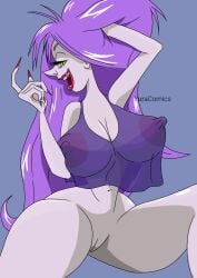 big_ass big_breasts breasts clothed curvaceous curvy disney disney_villains madam_mim milf nipples nipples_visible_through_clothing nsfw the_sword_in_the_stone witch yuracomics