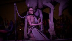 3d alien bad_end bestiality collar embarrassed eopie female grandmanaconda_(artist) handjob horsecock prisoner pubic_hair public rape reluctant rey slave source_filmmaker star_wars zoophilia