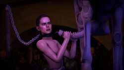 3d alien bad_end bestiality collar cum embarrassed eopie female grandmanaconda_(artist) handjob horsecock prisoner pubic_hair public rape reluctant rey slave source_filmmaker star_wars zoophilia