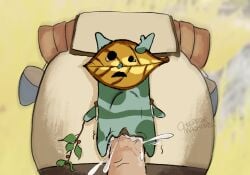 anthro cum_in_pussy korok plant_humanoid rape straight tears_of_the_kingdom the_legend_of_zelda white_skin