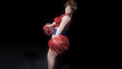 1girls 3d animated brown_hair female female_focus female_only large_breasts mp4 music pleated_skirt pom_poms sakura_kasugano short_hair solo sound street_fighter street_fighter_v tagme video virt-a-mate