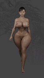 1girls 3d animated animated_gif ass big_ass big_breasts big_butt breasts ekila22 fat_ass fat_butt female female_only gif huge_breasts nude nude_female ryuu_ga_gotoku sawamura_haruka solo thick_ass thick_butt thick_thighs walking