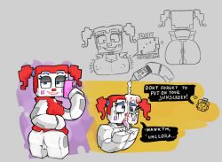 1girls anus baby_(fnafsl) big_breasts circus_baby circus_baby_(fnaf) circus_baby_(minecraft) cum cum_on_face cum_on_head erect_nipples fazbear_&_friends_(zamination) five_nights_at_freddy's five_nights_at_freddy's:_sister_location minecraft penis phone pussy robot runny_makeup scottgames selfie showing_ass sister_location smug sunscreen wifeburger